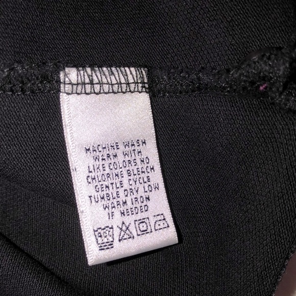 Lilly Pulitzer black polo top vintage size large shrunken - Picture 5 of 5